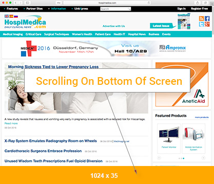 Scrolling On Bottom Of Screen