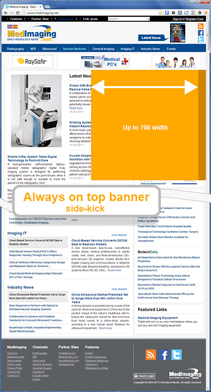 The always on top banner - side-kick